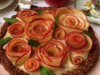 How to make Apple Rose Tart recipe step by step tutorial - What To Bake Today