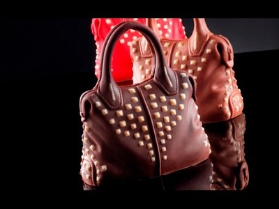 How to make Chocolate Bag with Studs with silicone moulds