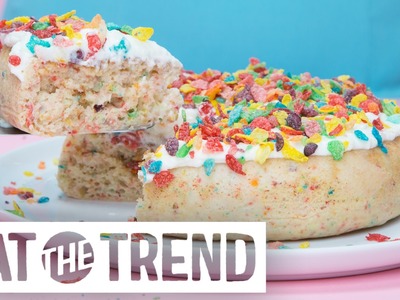 How to Make Fruity Pebbles Rice Cooker Cake | Eat the Trend
