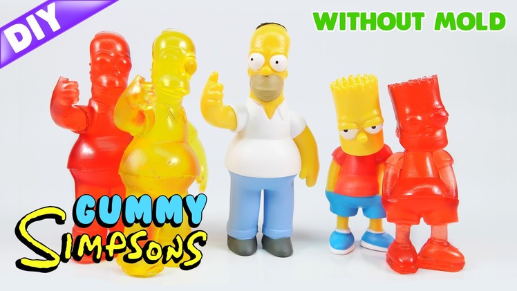 How to Make GUMMY The Simpsons !! Without mold
