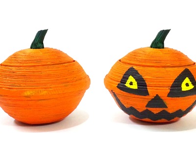 How to make jack o lantern pumpkin box