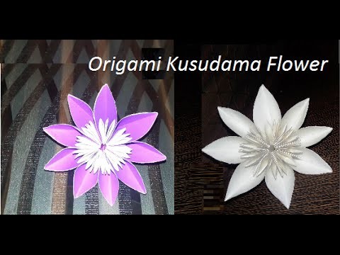 How to make paper flowers - Origami Kusudama Flower