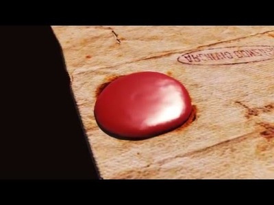 How to make sealing wax stamp animation in Blender