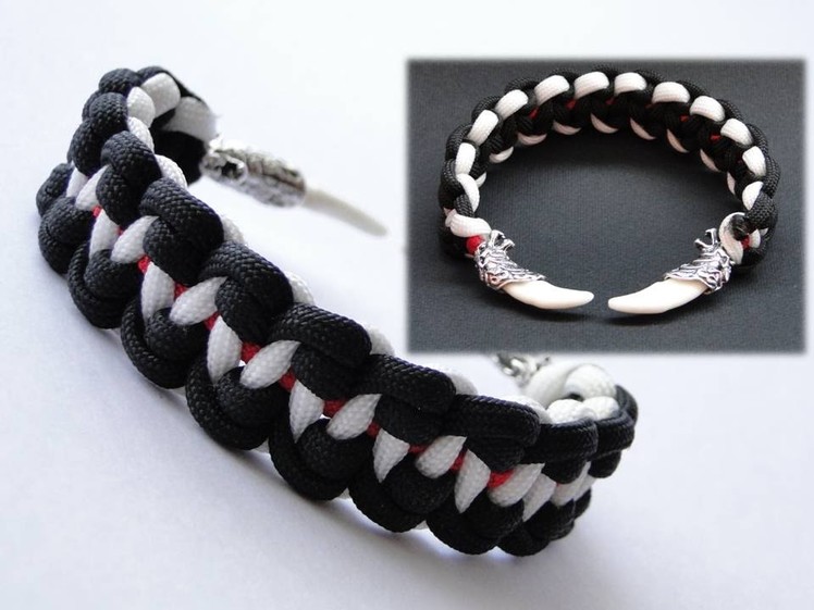 How to Make „Wolves Teeth“ Paracord Survival Bracelet-Inspired by Bullet Casing Paracord Bracelet