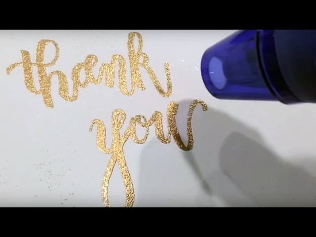 Modern Calligraphy | how to create embossed brush calligraphy