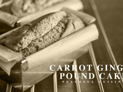 [No Music] How to make Carrot Ginger Pound Cake