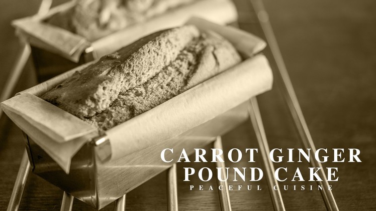 [No Music] How to make Carrot Ginger Pound Cake