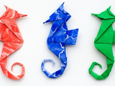 Origami Seahorse Instructions. How to make an Origami Seahorse