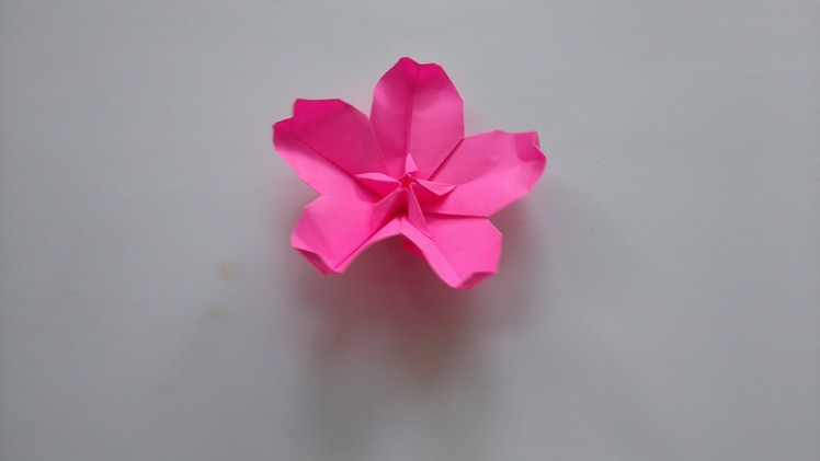 Origami Tutorial - How to fold Origami Cherry Blossom