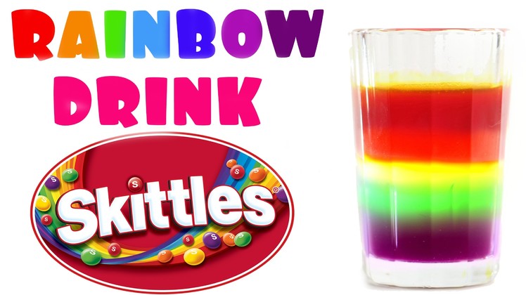 Skittles Rainbow Drink! How to make a Skittles Non-Alcoholic Cocktail