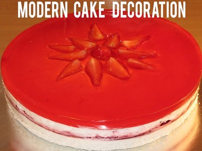 STRAWBERRY CAKE RECIPE: HOW TO MAKE STRAWBERRY CAKE! EASY CAKE DECORATION!