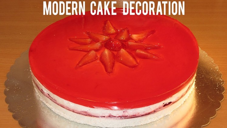 STRAWBERRY CAKE RECIPE: HOW TO MAKE STRAWBERRY CAKE! EASY CAKE DECORATION!