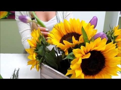 Sunflower Series: How to Make a Sunflower Centerpiece