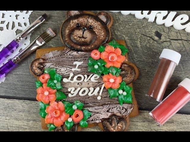 TEDDY BEAR COOKIE DECORATION by TALECOOKIES