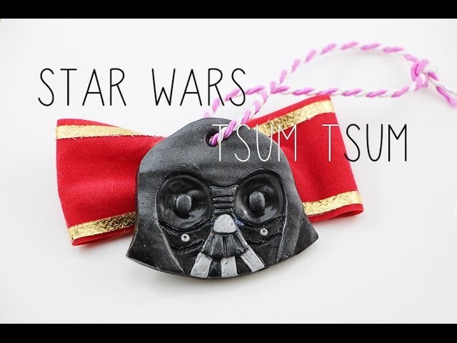 Darth Vader Tsum Tsum Polymer Clay Christmas Ornament Tutorial {Collab w.Polymomotea}