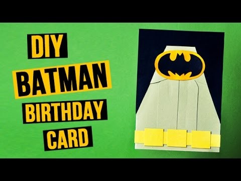 DIY Batman Birthday Card