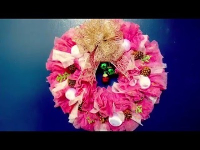 DIY Beautiful (Used) Dryer.Laundry sheets Wreath - Best out of Waste!!