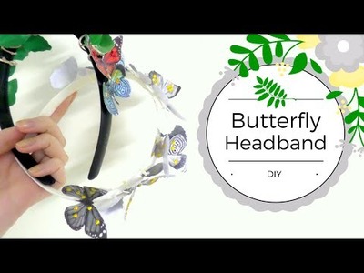 DIY Boho Butterfly Headband. Wedding Headpiece.Easy and Cheap. by Fluffy Hedgehog