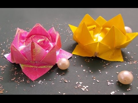 DIY Crafts : Origami Lotus Tutorial | Origami Flowers | Paper Crafts