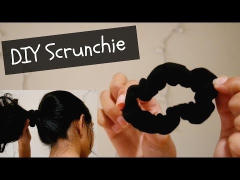 DIY Easy Scrunchie (Sew and No-Sew)