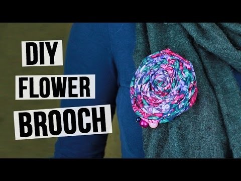 DIY flower brooch