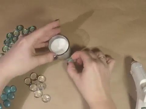 DIY Glass Bead Candle Holder