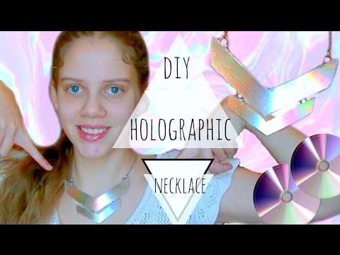 DIY holographic necklace