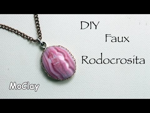 DIY - How to make a false semi precious stone : rhodochrosite