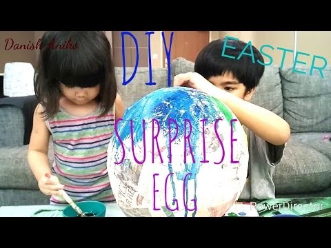 DIY HOW TO make a GIANT easter SURPRISE EGG | PINTEREST TEST | KID vs PIN