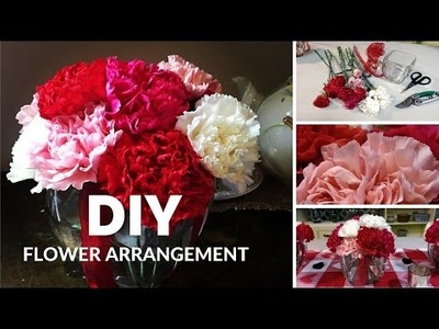 DIY how to make flower arrangements with carnations