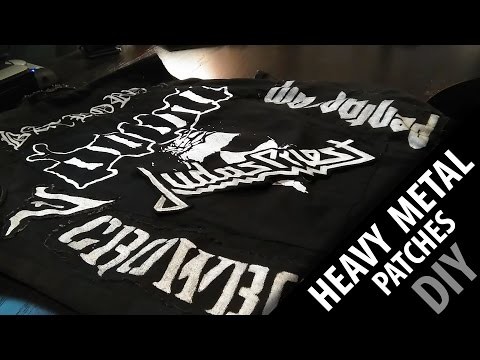 DIY: How to make Heavy Metal patches! FAST and EASY!