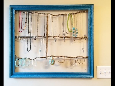 DIY Jewelry Wall Organizer