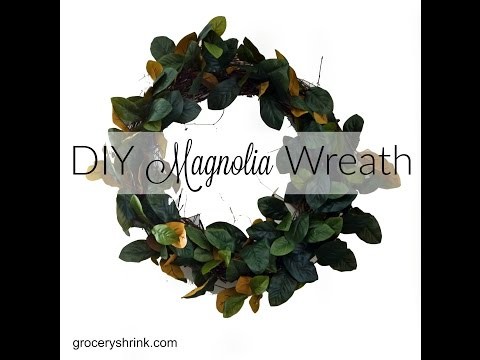 DIY Magnolia Wreath