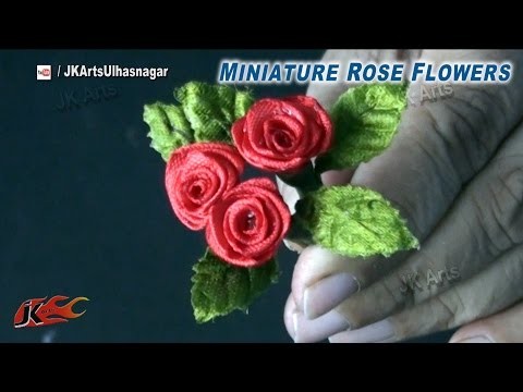 DIY Miniature Rose Flowers for Valentine's Rose Day | How to make | JK Arts 843