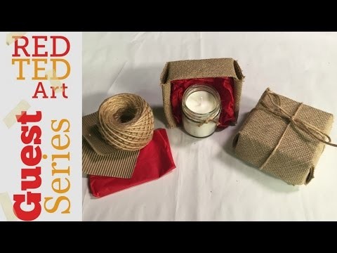 DIY Origami Gift Box   make this from Hessian or Cardboard with Miss Kristy H