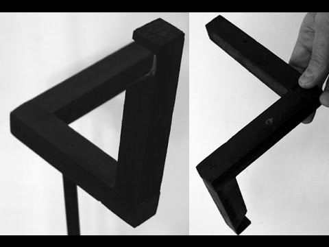 DIY Penrose "Impossible" Triangle - How To Build - Wood