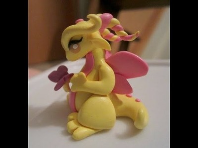DIY - Polymer Clay Pastel Dragon with Butterfly Tutorial