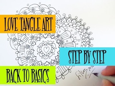 DIY Speed Drawing: How to Draw Zentangle Art (LoveTangle art) Step by Step (Lesson #2)