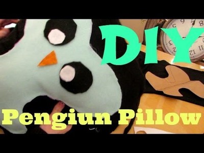 DIY Stuffed Penguin Pillow