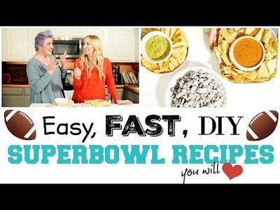DIY Superbowl Game Day Recipes, Snacks and Treats!