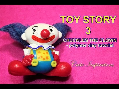 DIY Toy Story 3 Chuckles the clown -  Polymer clay tutorial