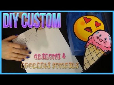 DIY Tutorial - How To Make Your Own Super Cute Stickers ♥♥