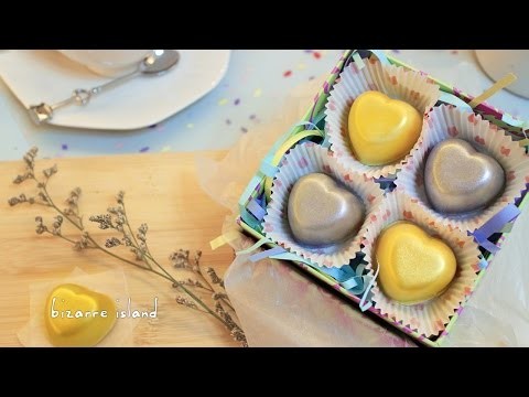 DIY Wasabi White Chocolate Heart Truffles | d for delicious