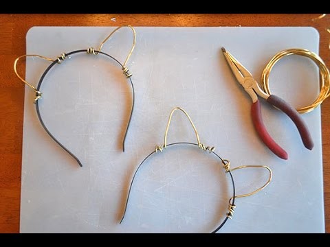 DIY Wire Animal Ears Headband Tutorial
