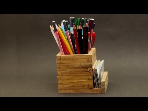 DIY : Wooden Pencil Holder