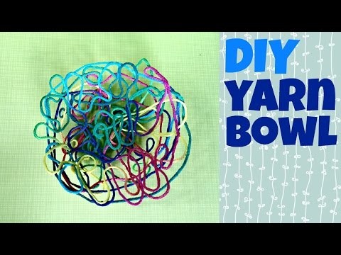 DIY Yarn Bowl Tutorial - Dollar Store Crafts