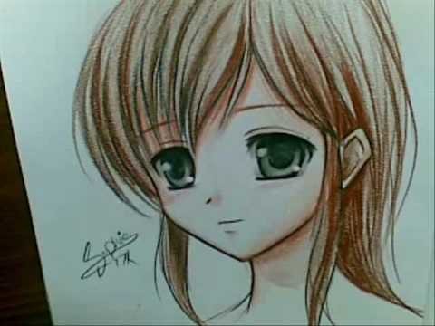 Drawing Anime using watercolor pencils