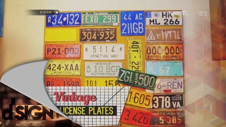 Dsign - DIY - Vintage License Plates
