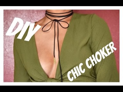 EASY DIY Chic Wrap Choker