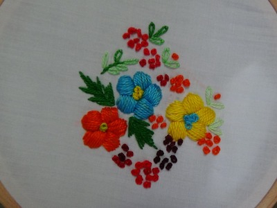 Hand Embroidery: Padded Satin Stitch